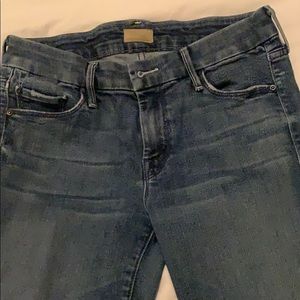 Mother brand raw hem skinny